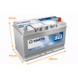 Batería Varta Dynamic SLI G7 95Ah 830A en Valencia